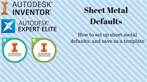 sheet metal defaults inventor|inventor sheet metal rule.